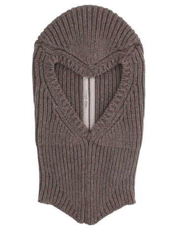 RICK OWENS - Porterville Ribbed Knit Balaclava rick-owens-porterville-ribbed-knit-balaclava-front-jpg