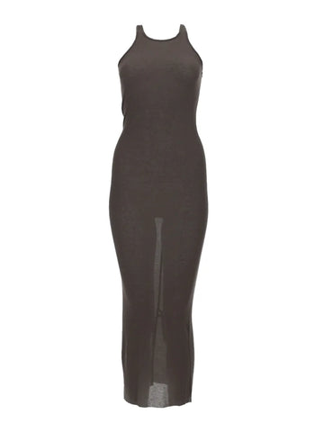 RICK OWENS - SILK BLEND MIDI DRESS rickowenssilk-blend-midi-dressfront