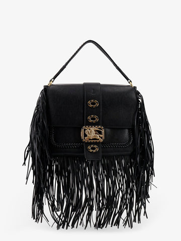 Burberry Rider leather shoulder bag with fringed edges