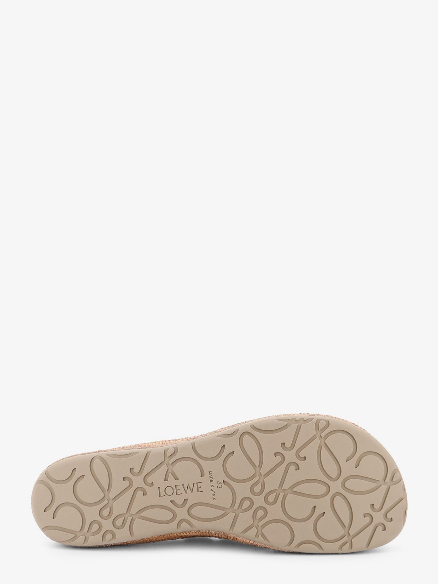 LOEWE - Rio suede and raffia loafers