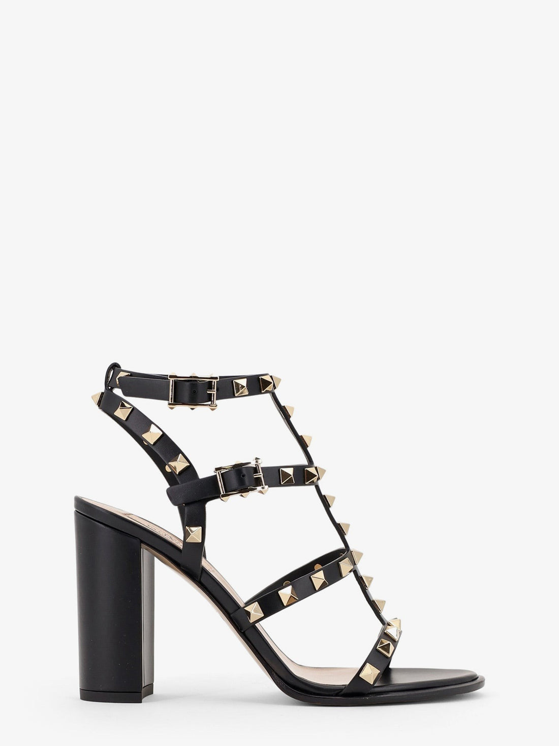 Valentino Garavani - Rockstud leather sandals with iconic all-over studs Nero