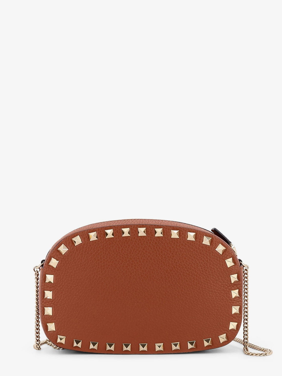 Rockstud leather shoulder bag