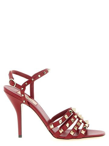 Valentino Garavani - 'Rockstud' sandals Red