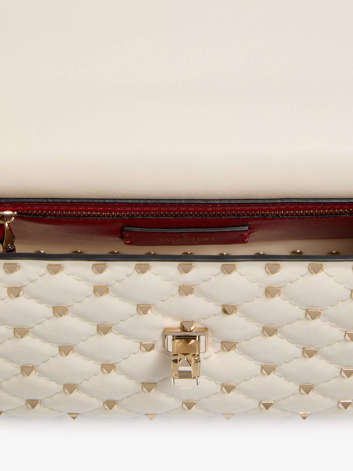 Valentino Garavani - Rockstud Spike leather crossbody bag with iconic all-over studs
