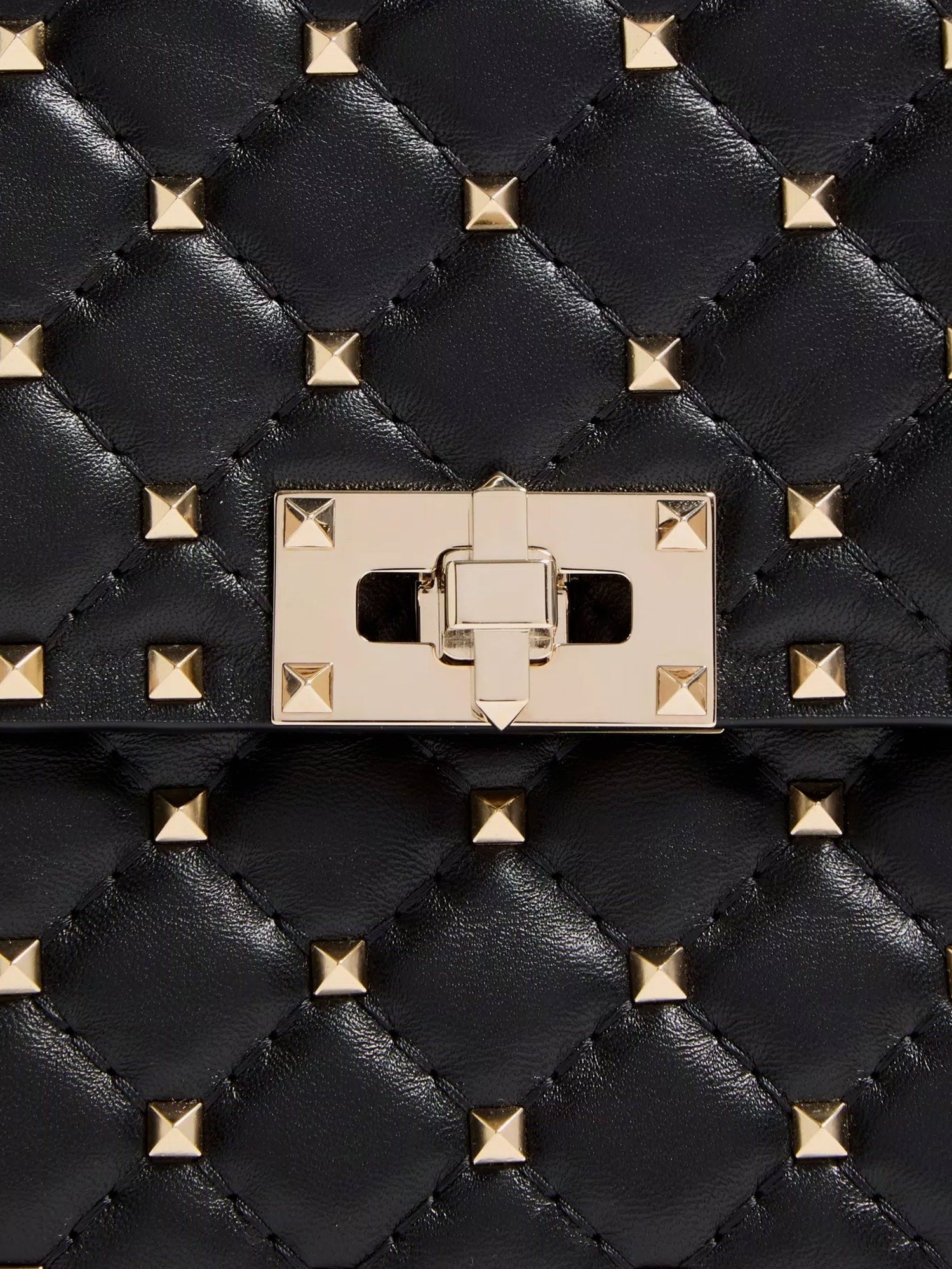 Valentino Garavani - Rockstud Spike leather crossbody bag with iconic all-over studs