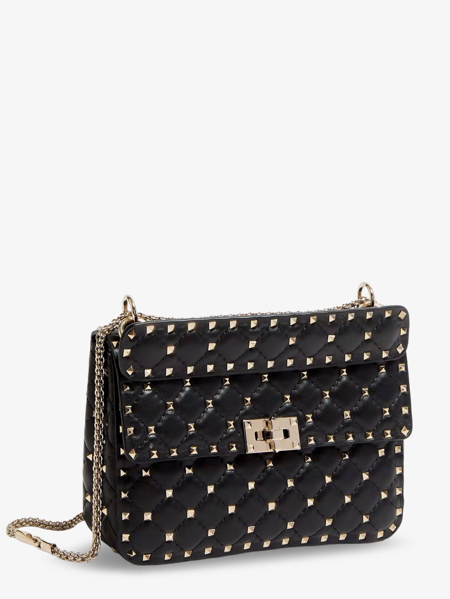 Valentino Garavani - Rockstud Spike leather crossbody bag with iconic all-over studs