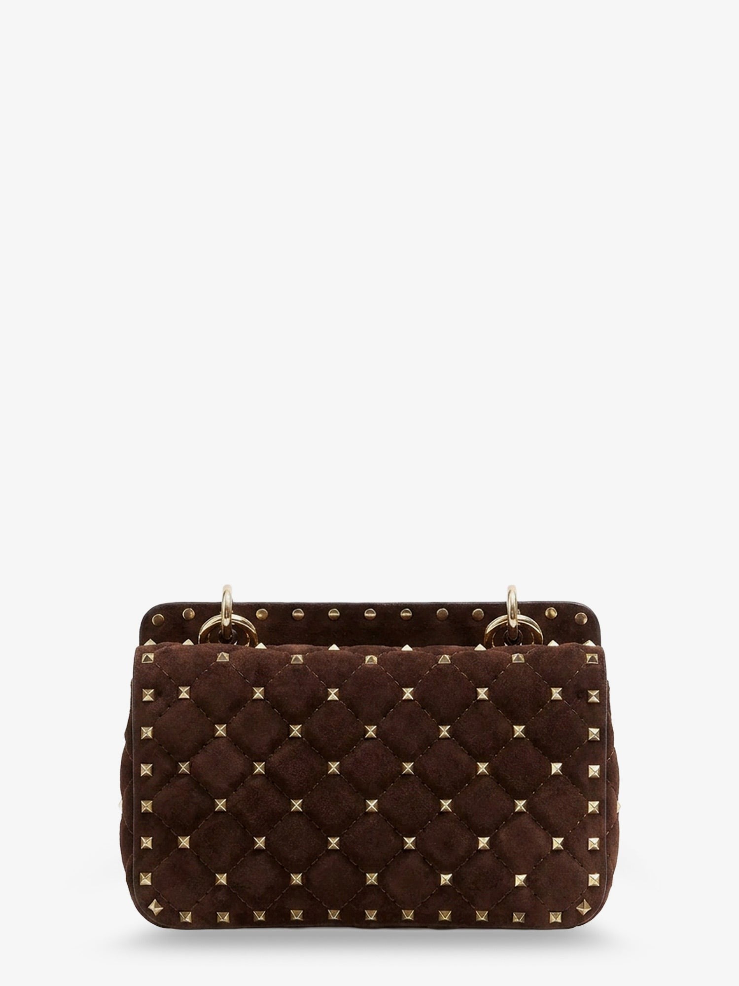 Valentino Garavani Valentino Garavani - Rockstud Spike suede crossbody bag with all-over studs