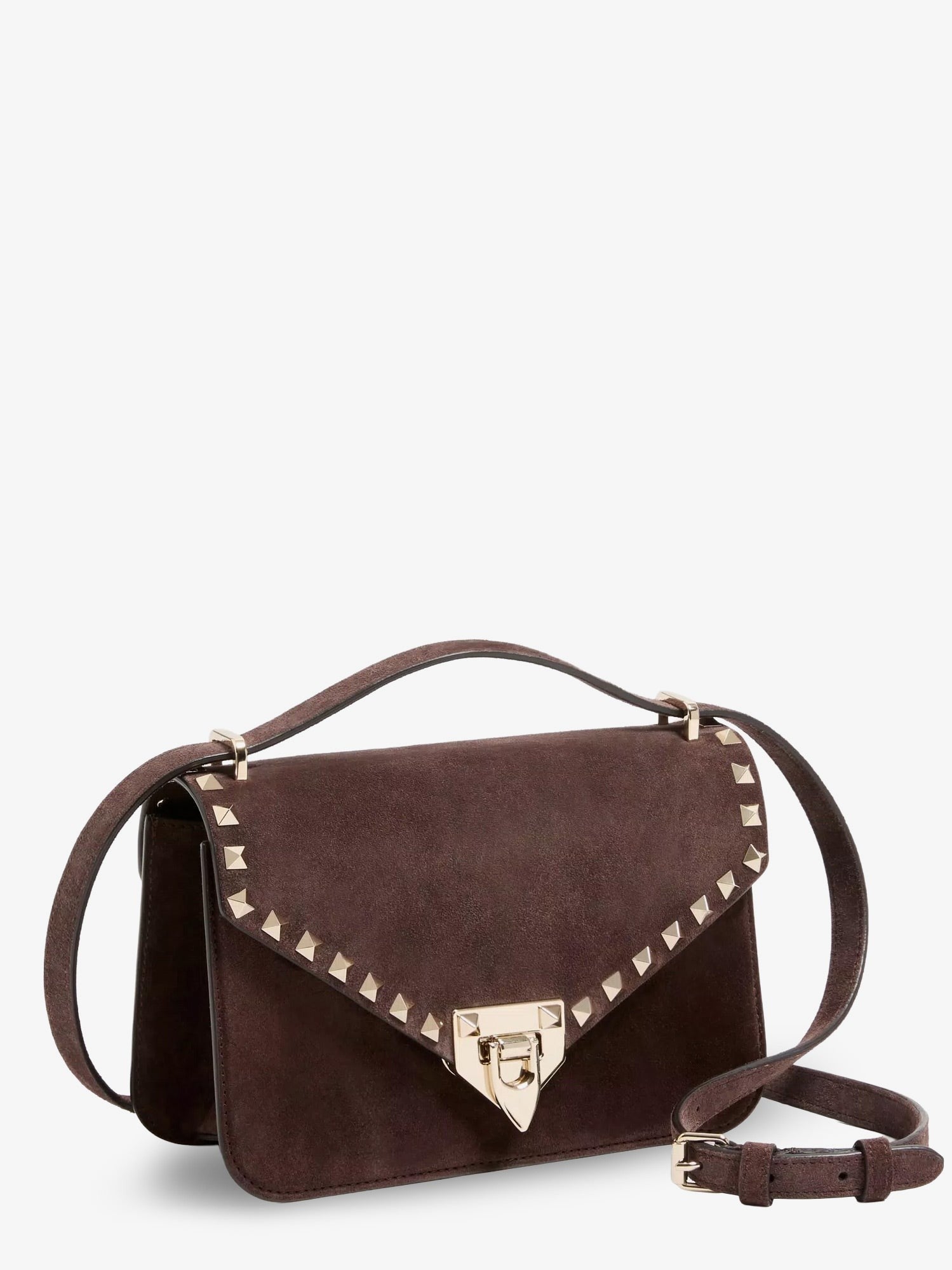 Valentino Garavani Valentino Garavani - Rockstud suede crossbody bag