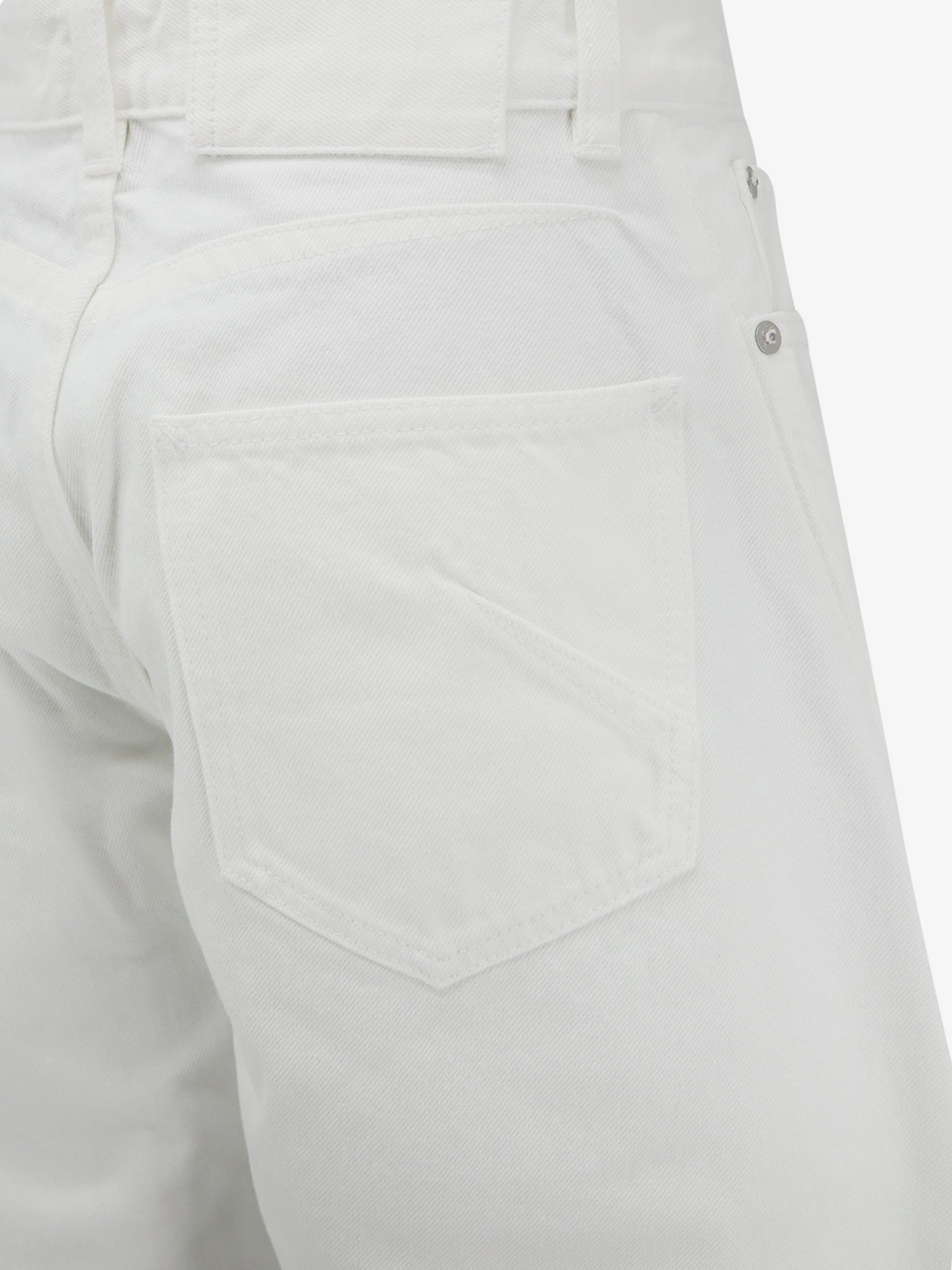 ALAIA - Rodeo white denim trousers