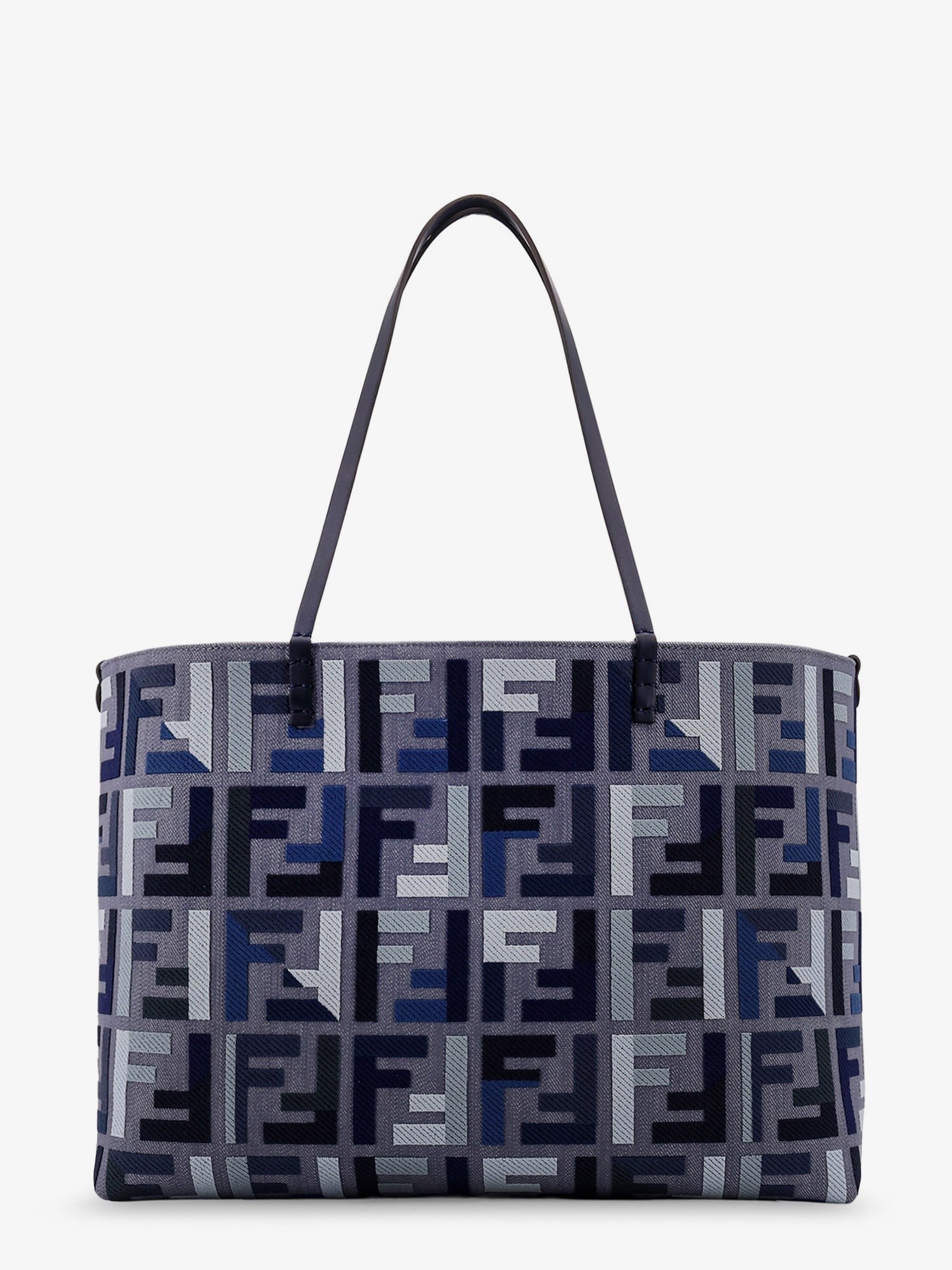 Roll Large jacquard FF fabric tote bag