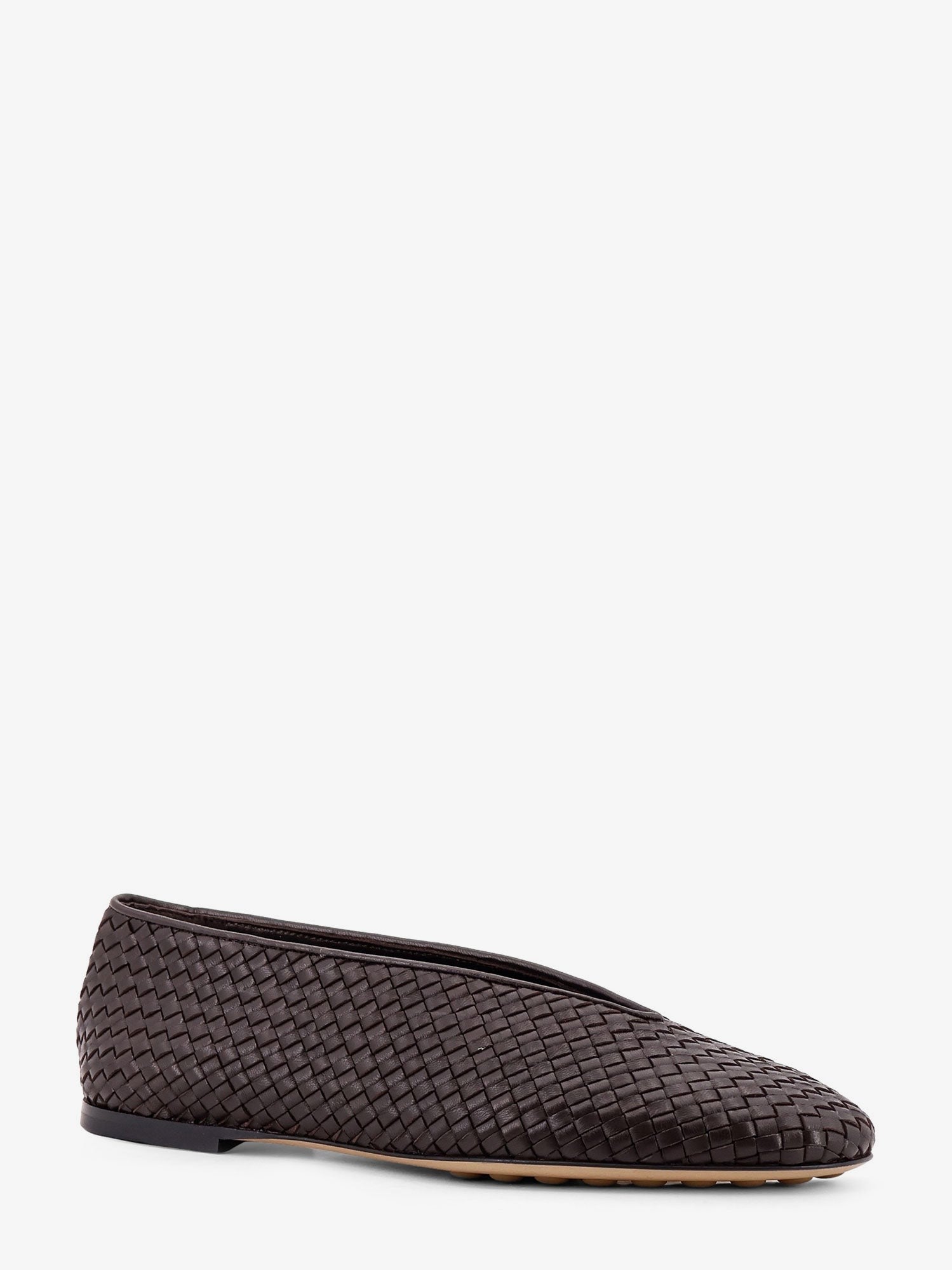 Rosa woven leather ballerinas