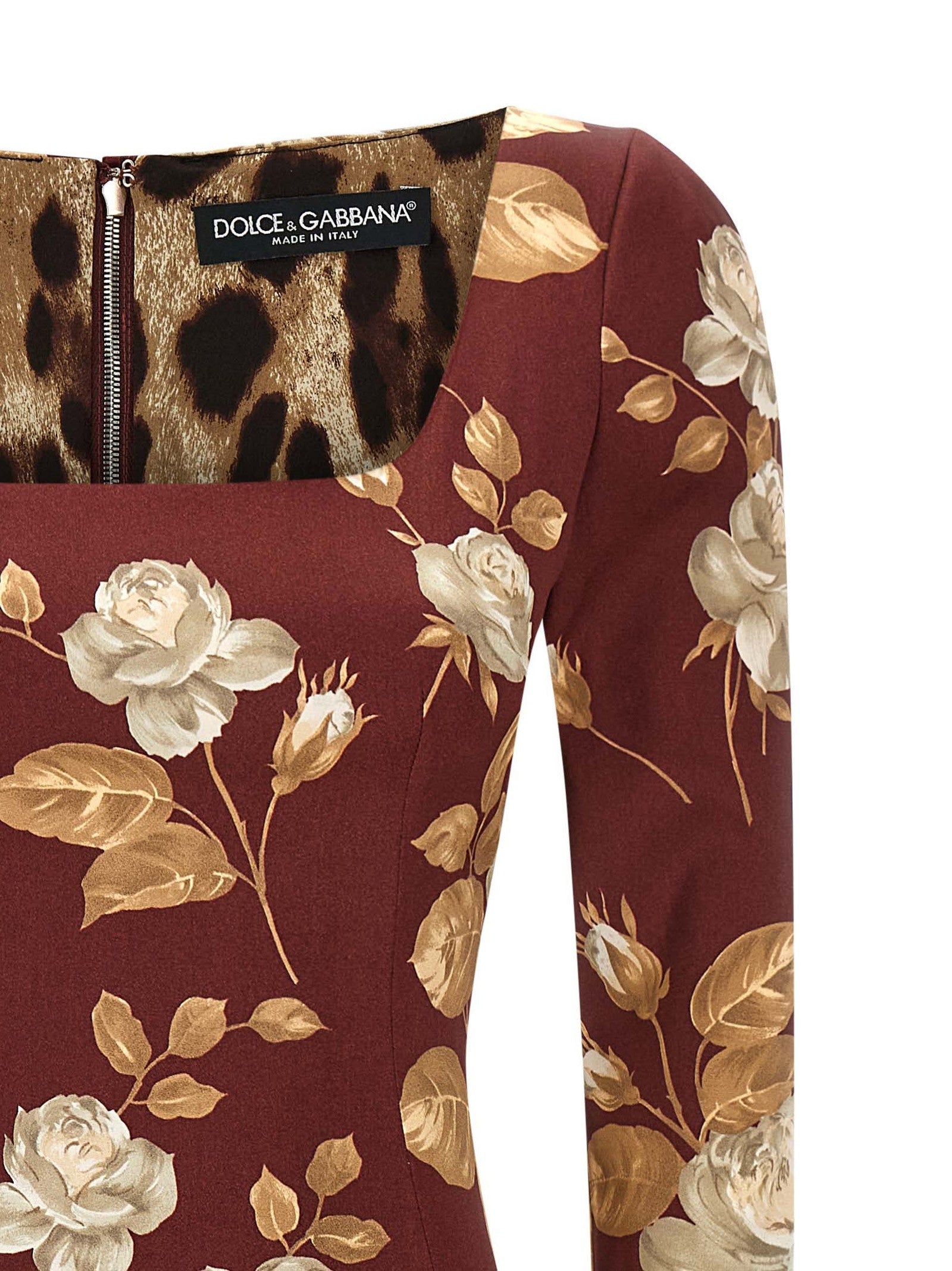 Dolce & Gabbana - Rose print dress