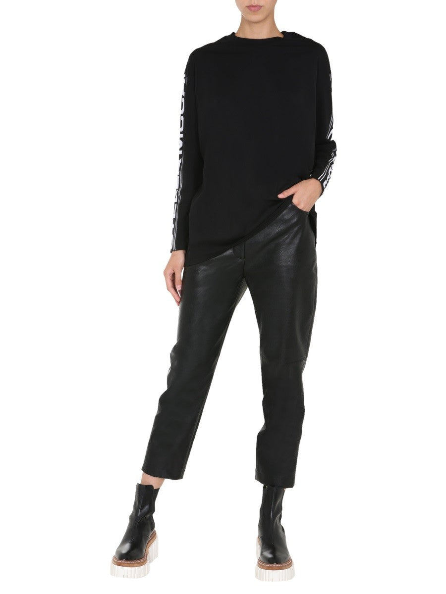 stella mccartney stella mccartney - ROUND NECK T-SHIRT Unisex