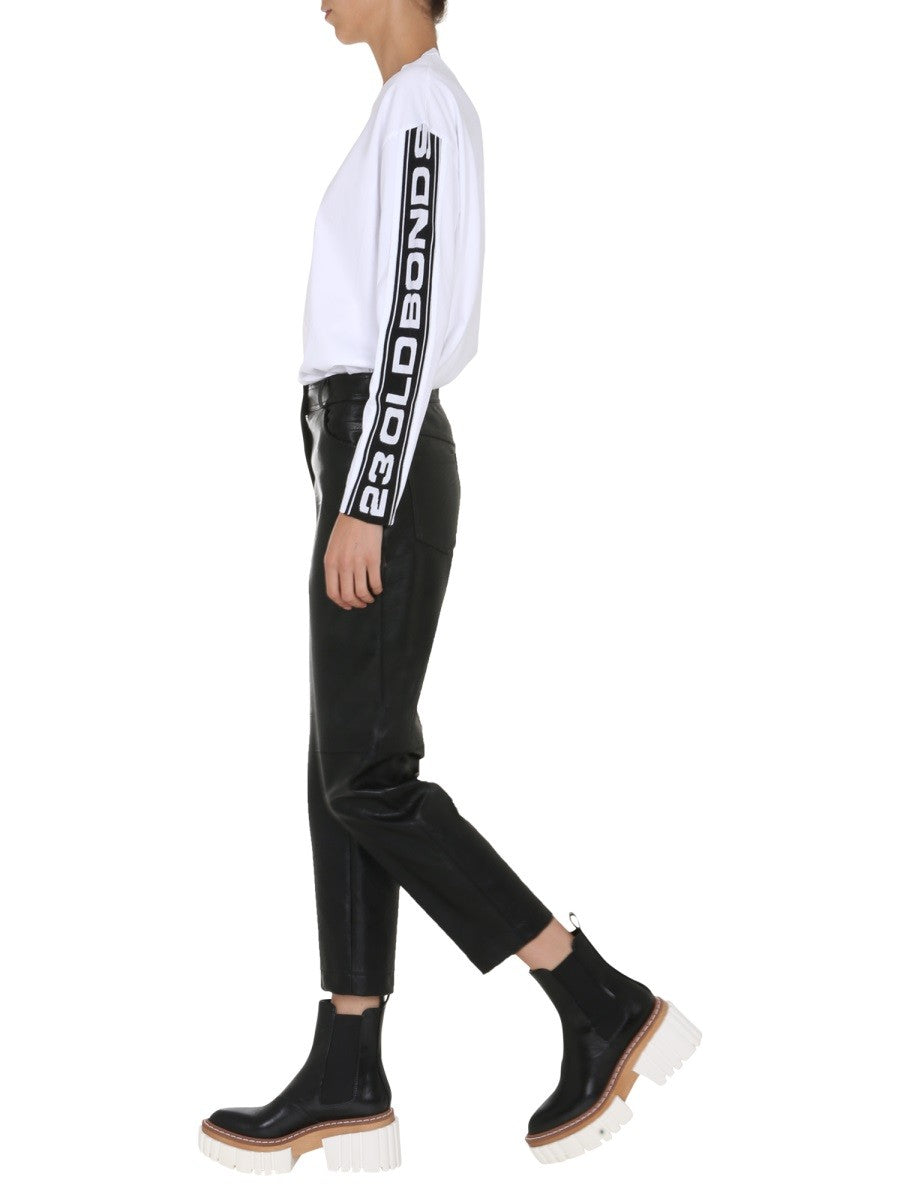 stella mccartney stella mccartney - ROUND NECK T-SHIRT Unisex