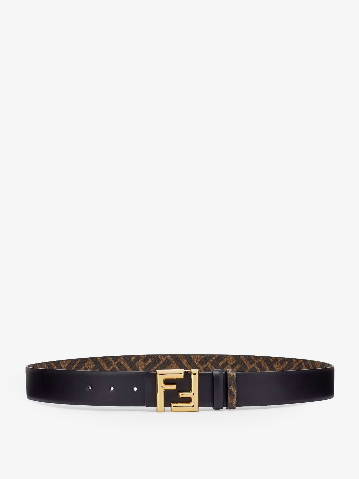 Fendi Rounded reversible belt