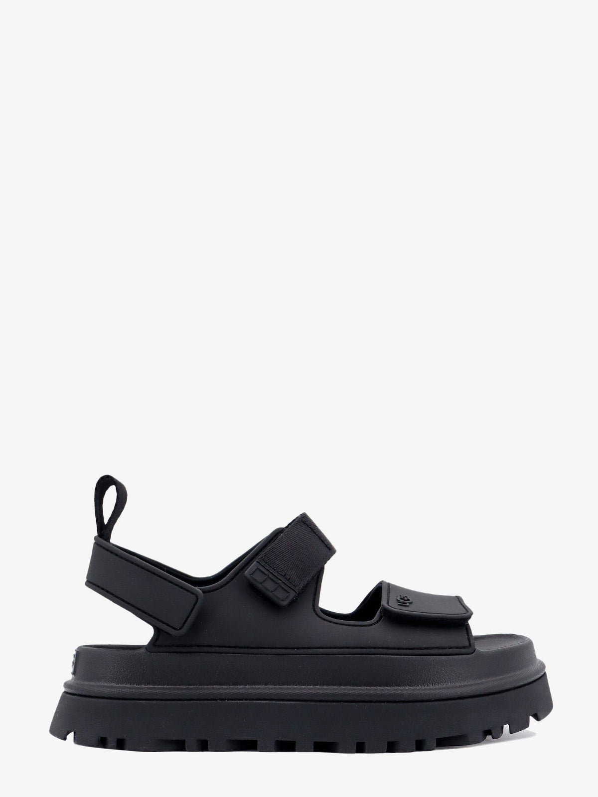Ugg - Rubber sandals with embossed logo Nero 6