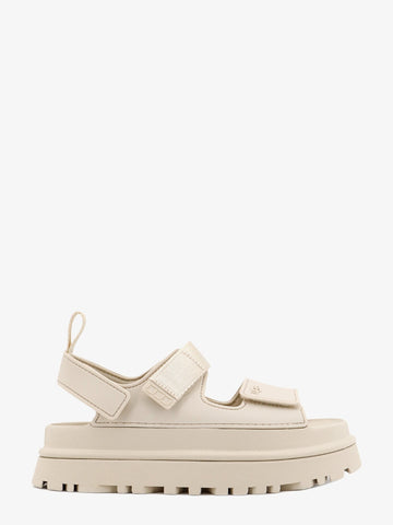 Rubber sandals with ugg embossed detail
