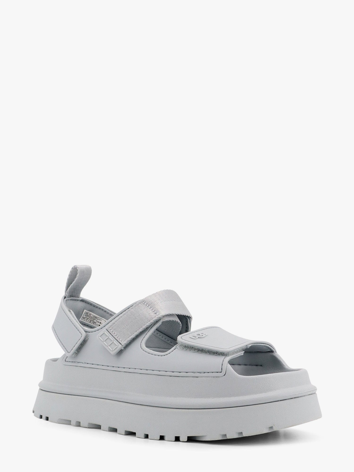 Rubber sandals with ugg embossed detail