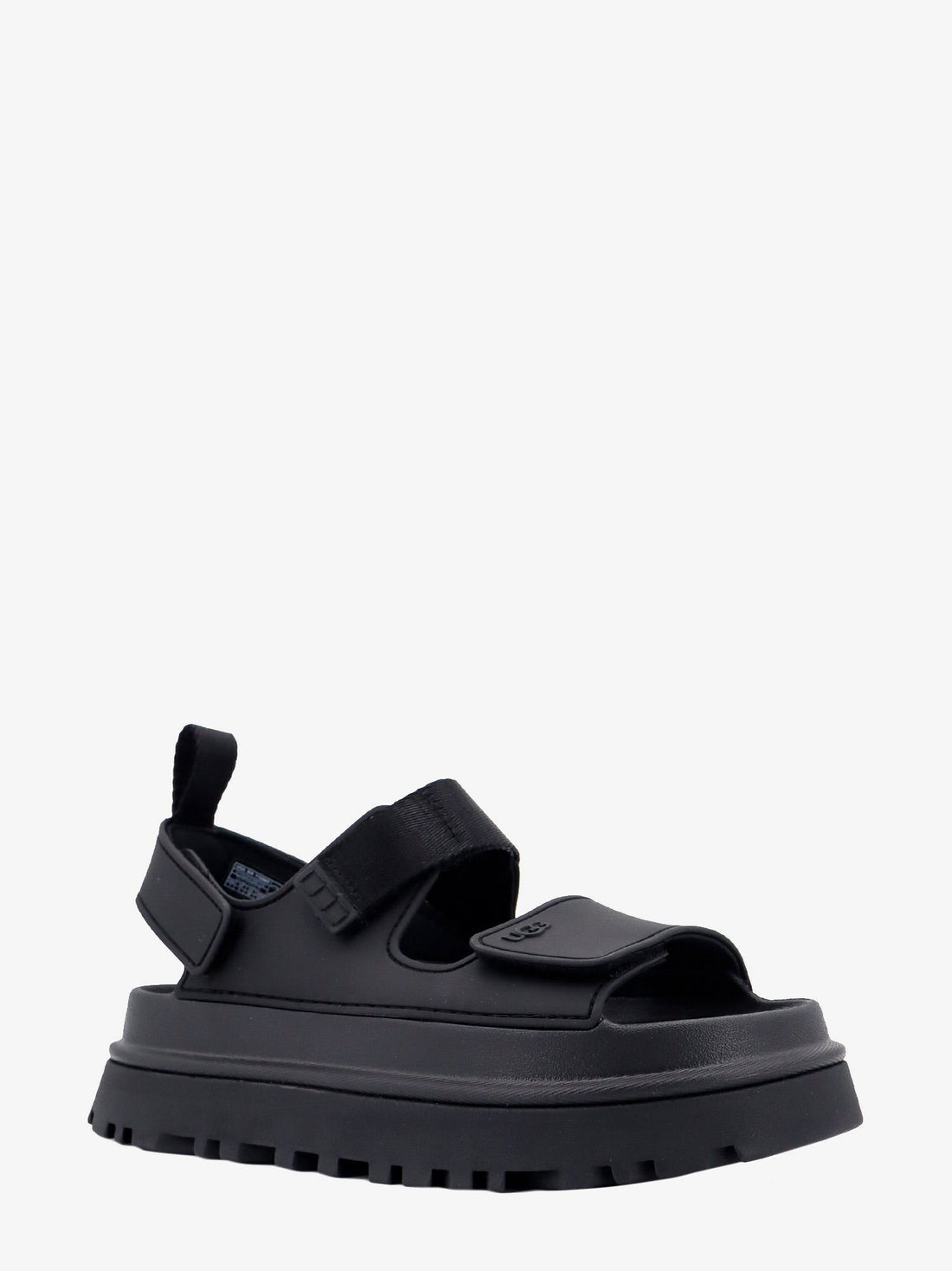 Rubber sandals with ugg embossed detail