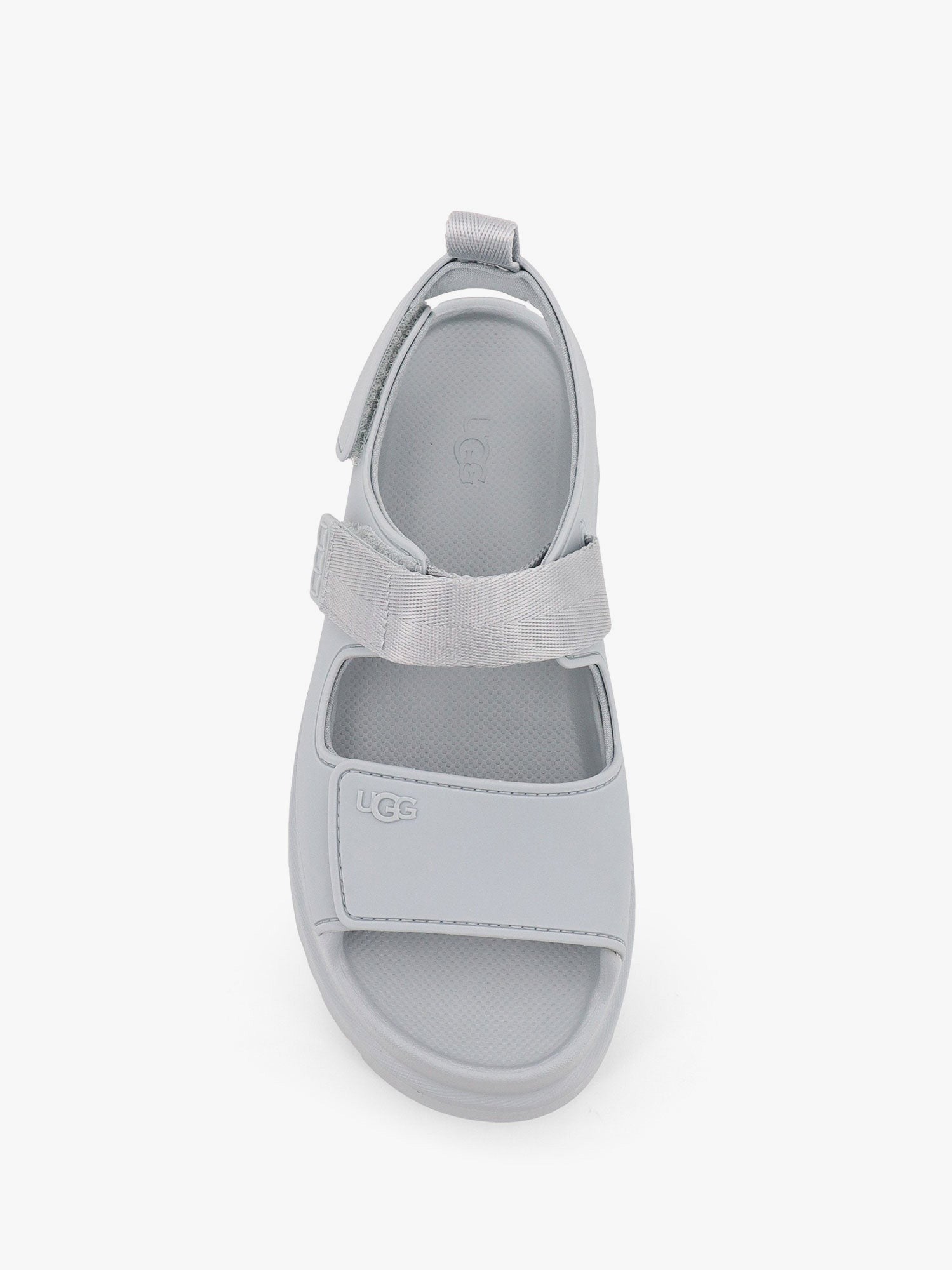 Rubber sandals with ugg embossed detail