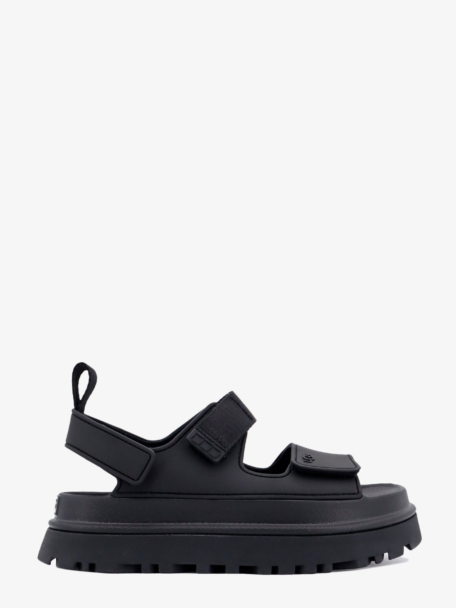 Rubber sandals with ugg embossed detail