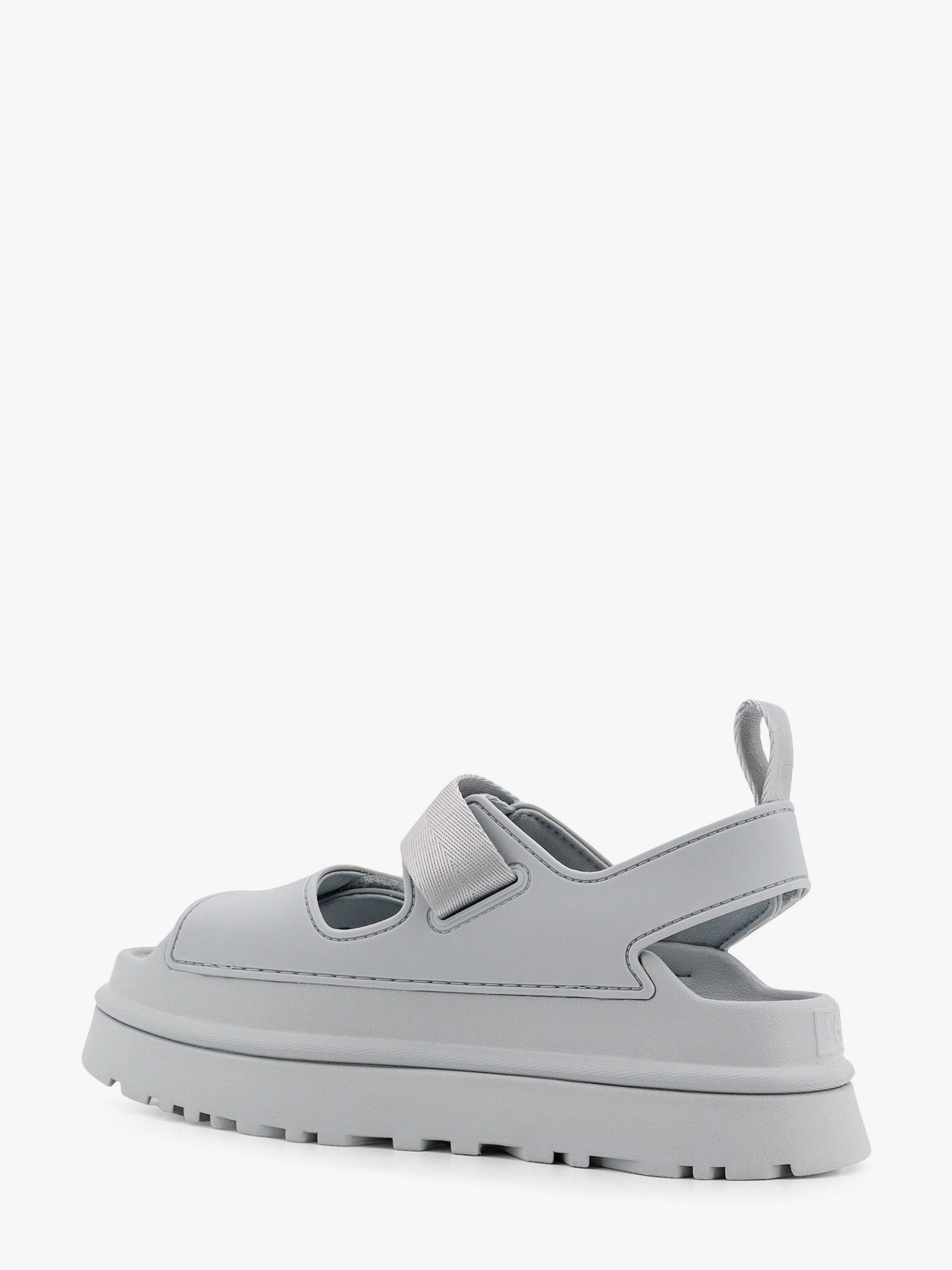 Rubber sandals with ugg embossed detail