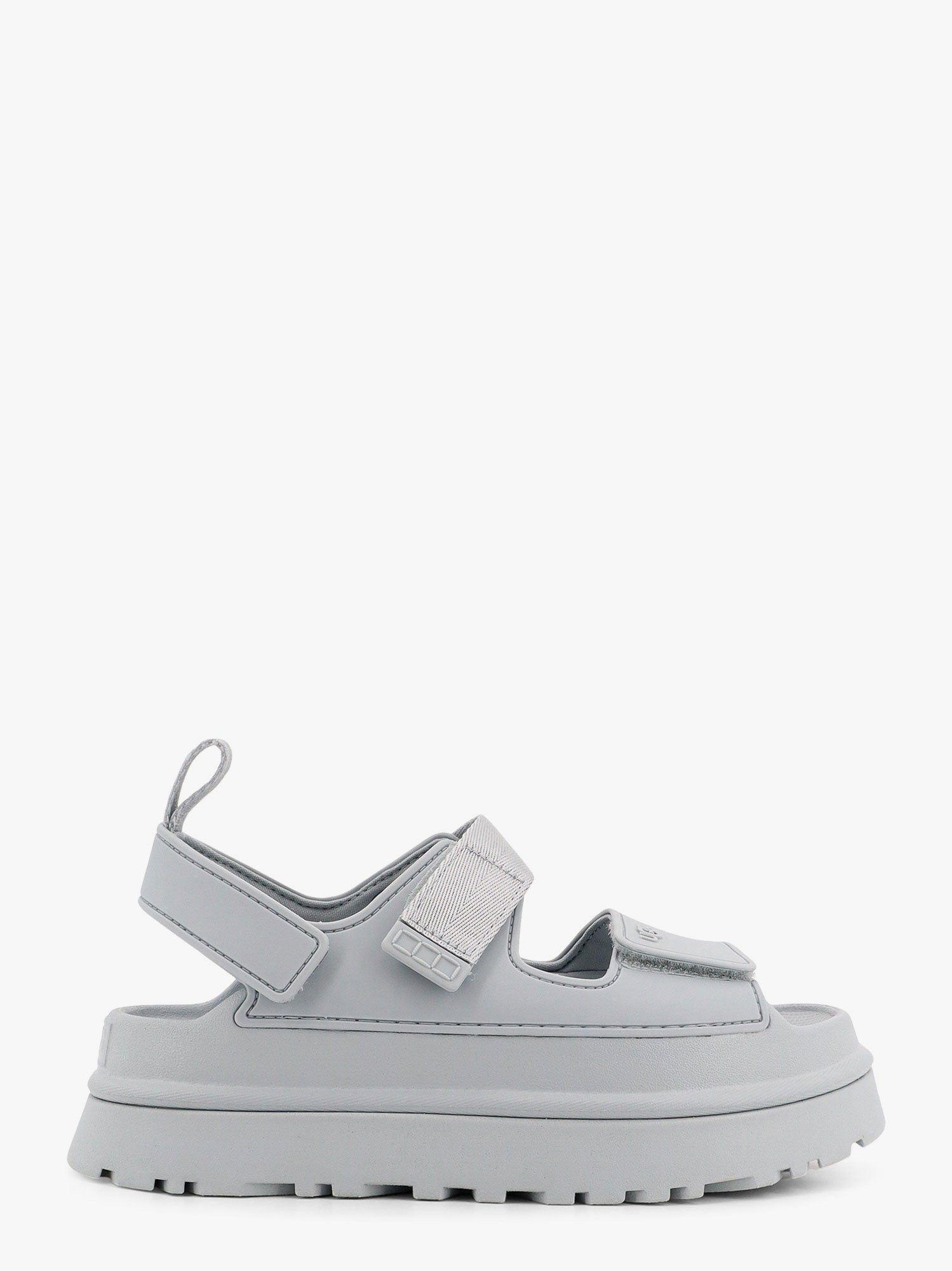 Rubber sandals with ugg embossed detail