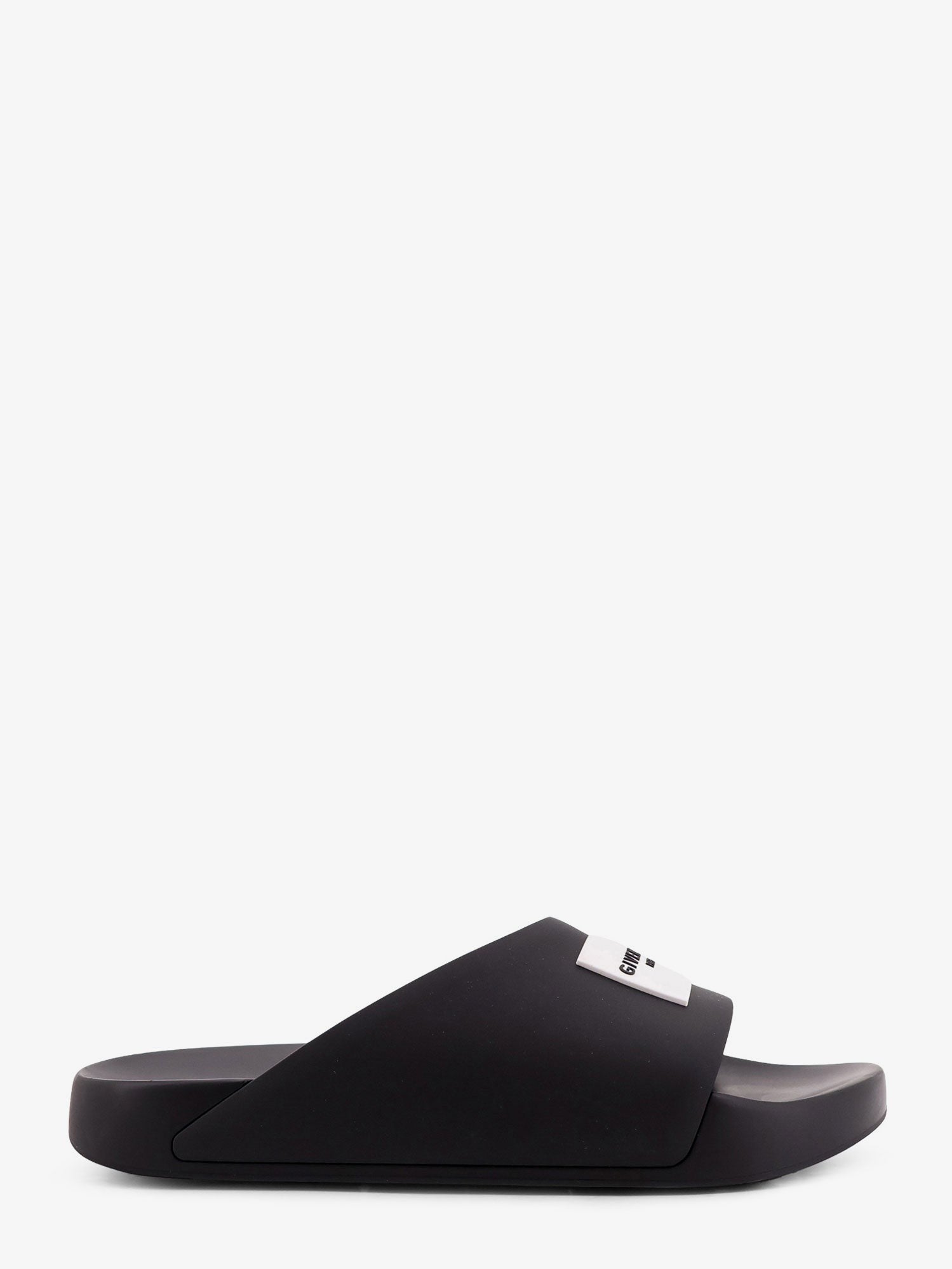 Givenchy Rubber slide with logo lettering patch
