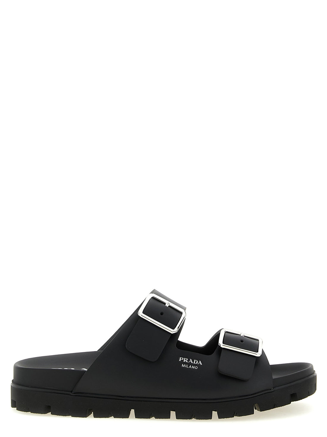 PRADA - Rubber slides Black