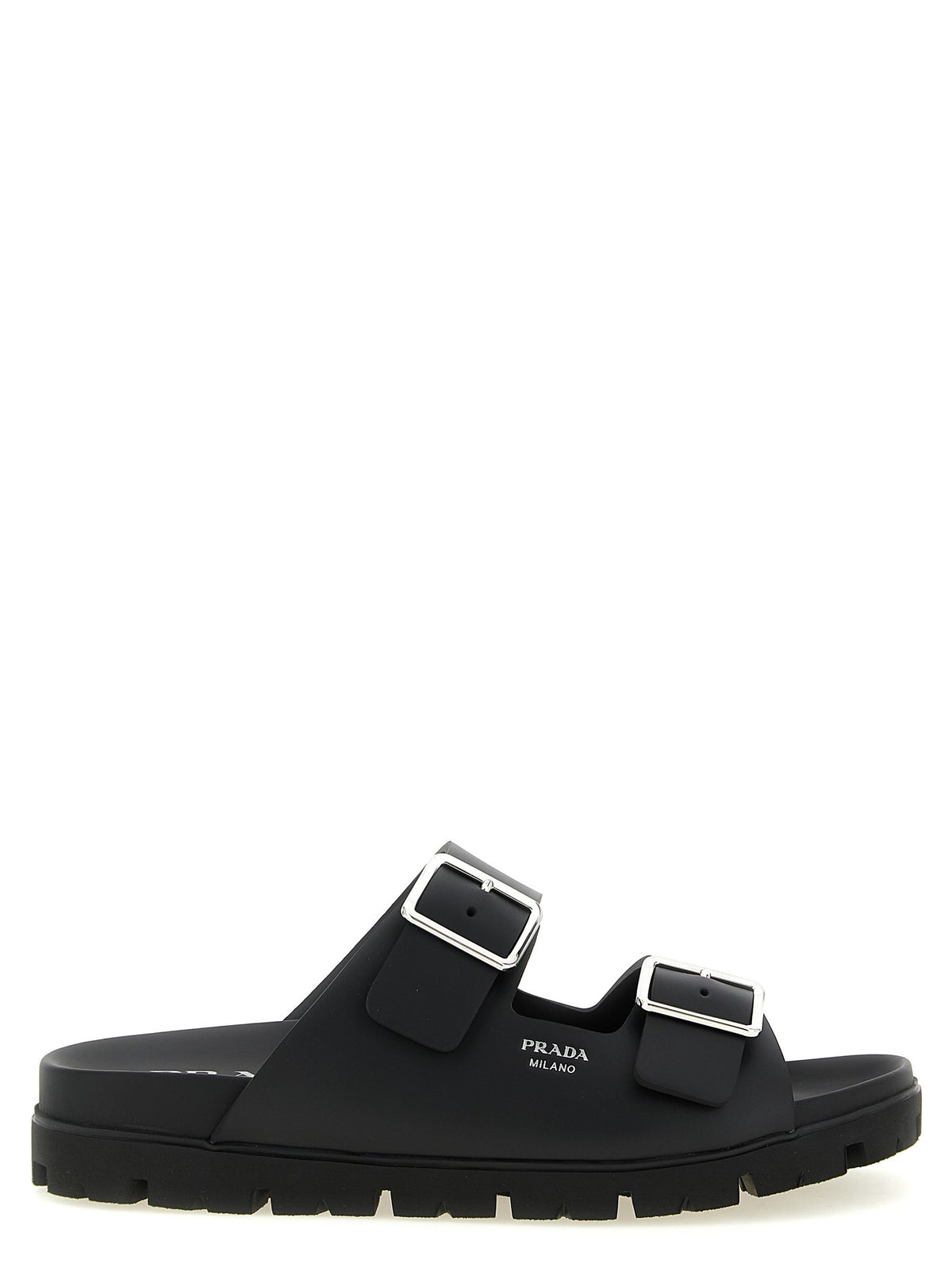 PRADA - Rubber slides Black