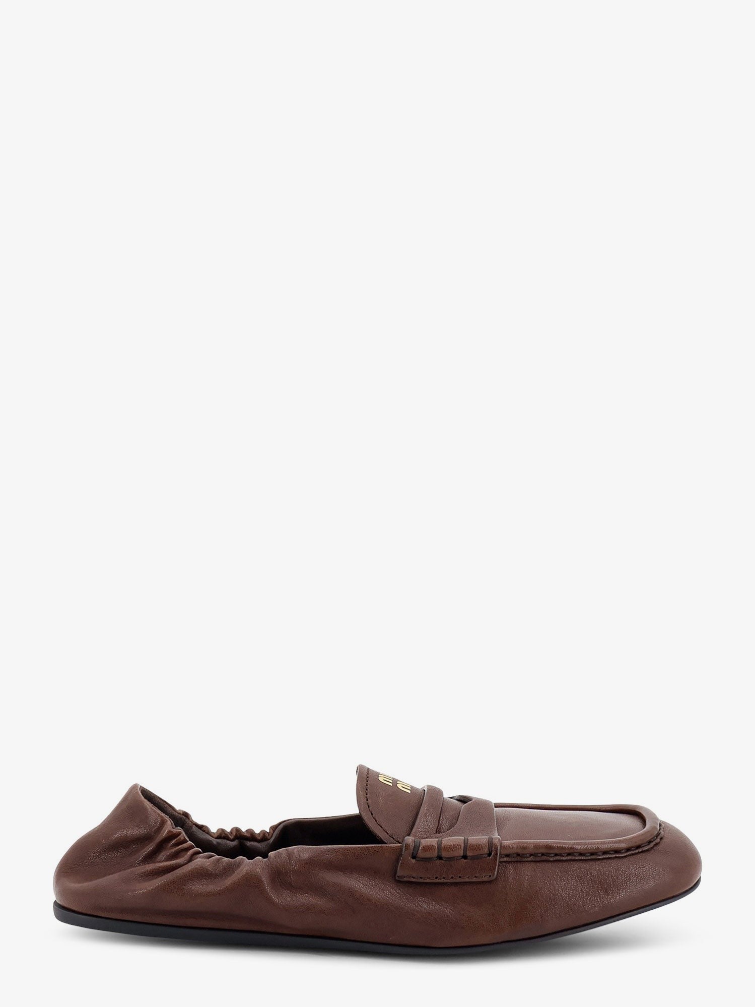 Miu Miu Miu Miu - Ruches leather loafers