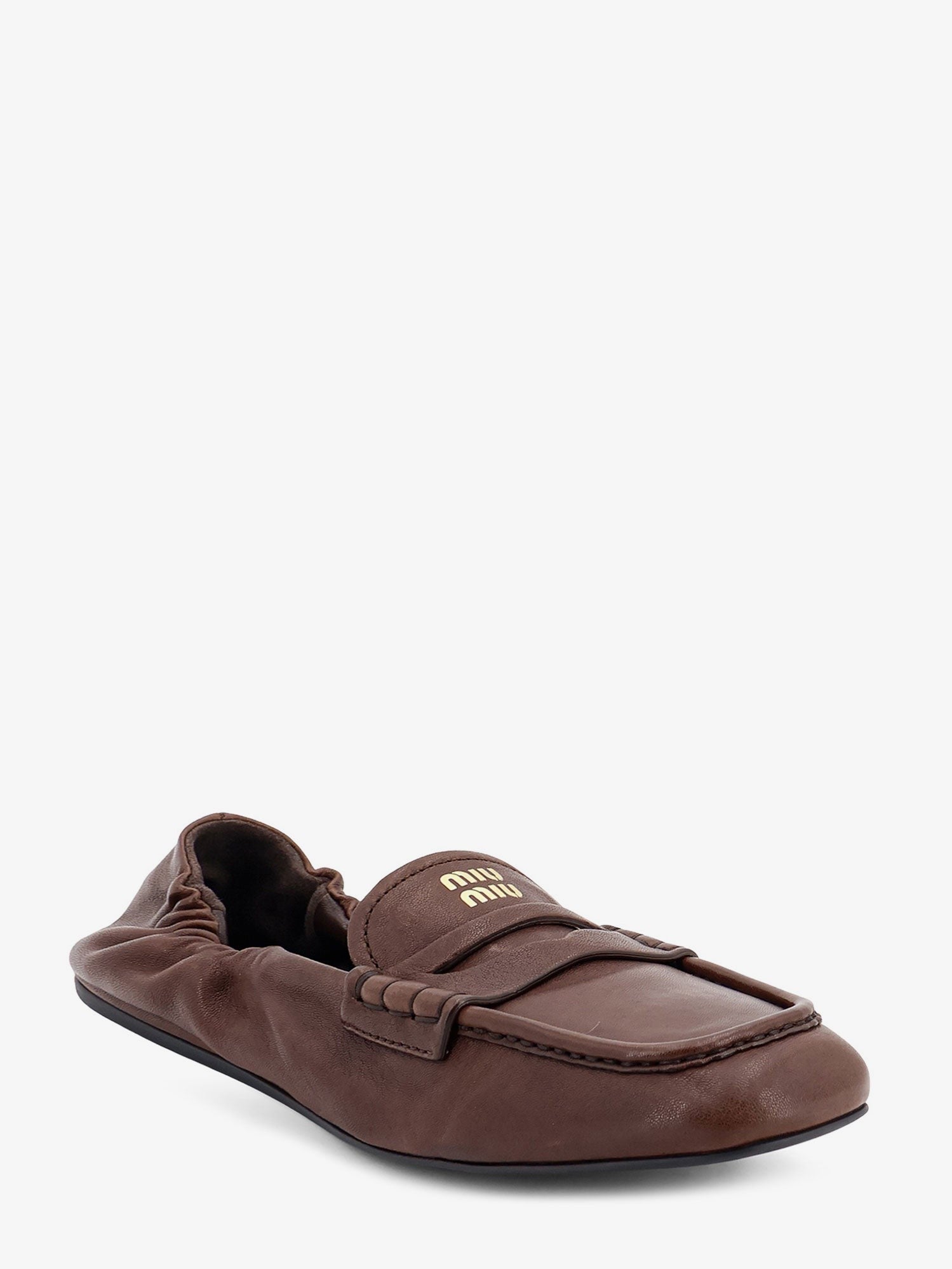 Miu Miu Miu Miu - Ruches leather loafers