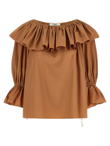 CHLOÉ - Ruffle blouse