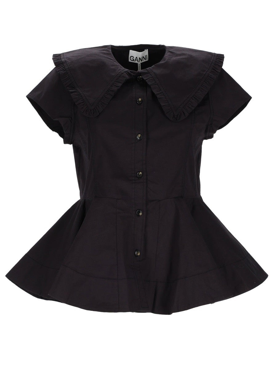 GANNI - RUFFLE SHIRT ruffle-shirt