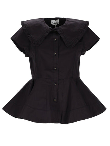 GANNI - RUFFLE SHIRT ruffle-shirt
