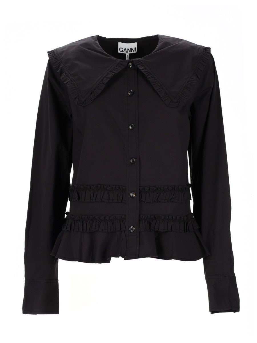 GANNI - RUFFLE SHIRT ruffle-shirt_26db24d0-0c9a-46fc-aee3-4792eb7915b8