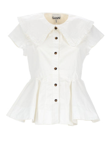 GANNI - RUFFLE SHIRT ruffle-shirt_661aa768-e508-42ee-b2f3-a4ec94bd521f