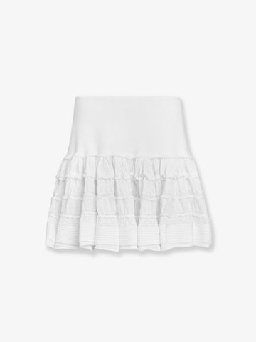 ALAIA - Ruffle virgin wool skirt