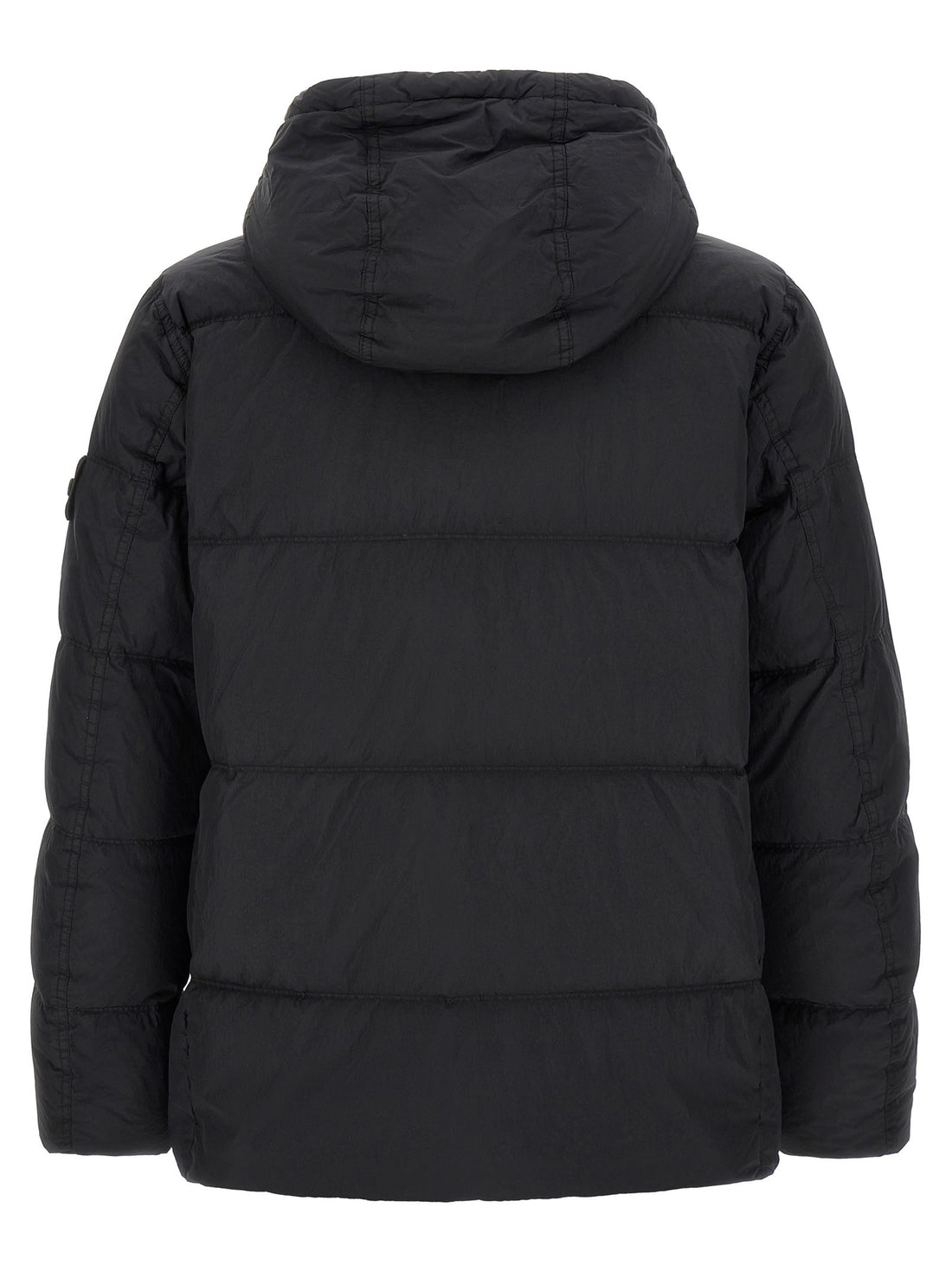 Stone Island - Ruffled effect down jacket Blue