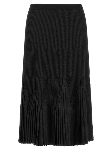 Elisabetta Franchi - Ruffled skirt Black