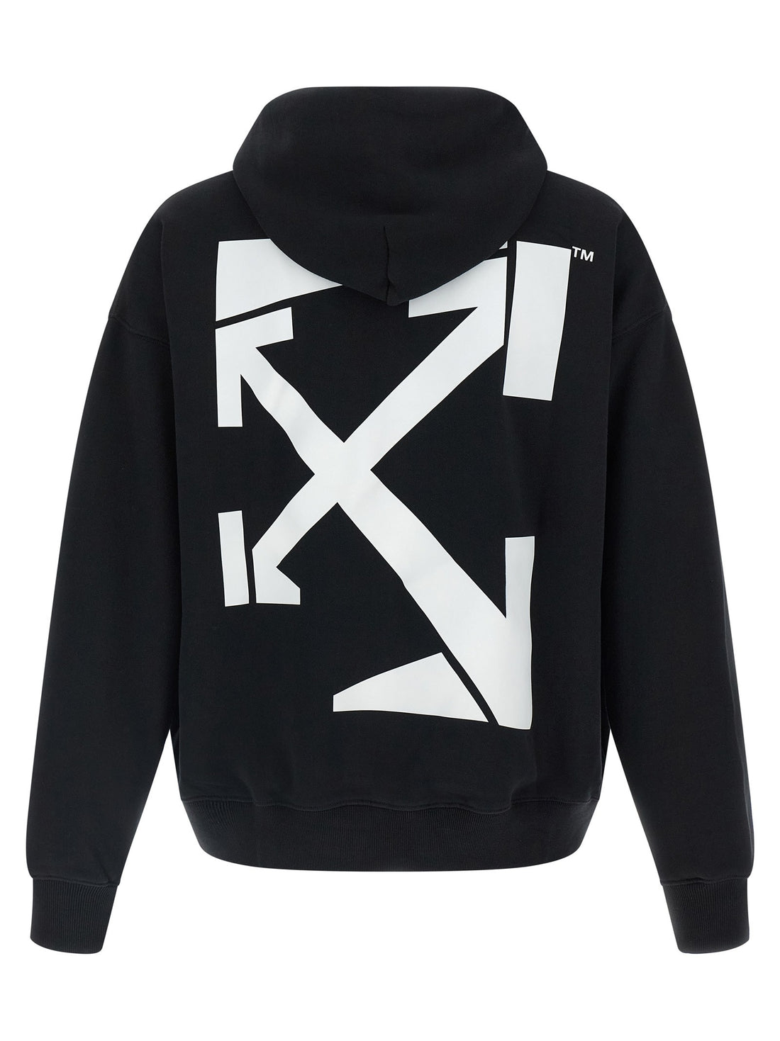 Off White - 'Run Arrow Skate' hoodie White Black
