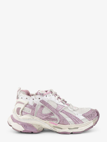 Balenciaga - Runner mesh sneakers with glitter inserts