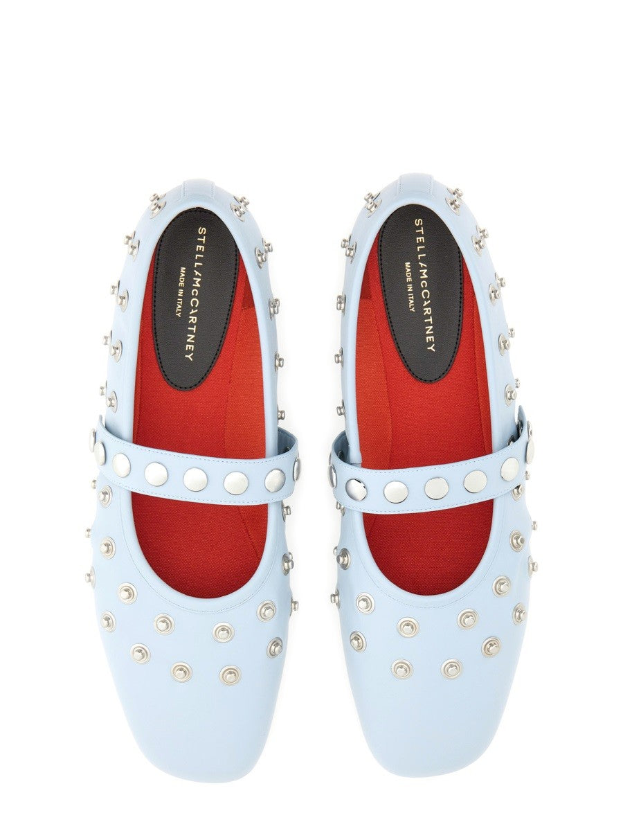 stella mccartney - "RYDER" BALLERINA WITH STUDS ryder-ballerina-with-studs_85f89b4b-9e78-4829-a105-44bffd8df698