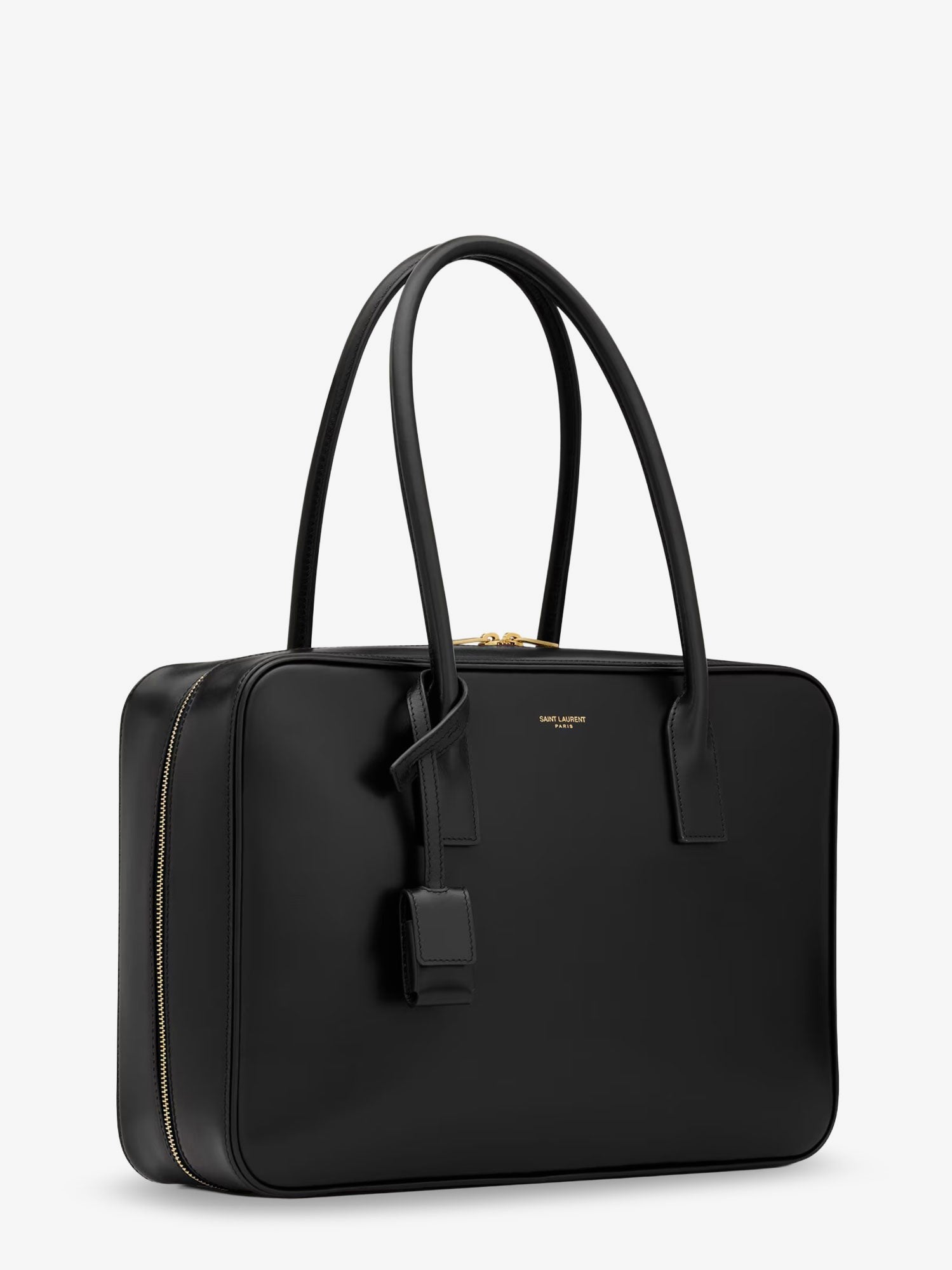 Sac de Jour in Box leather handbag with metal padlock detail