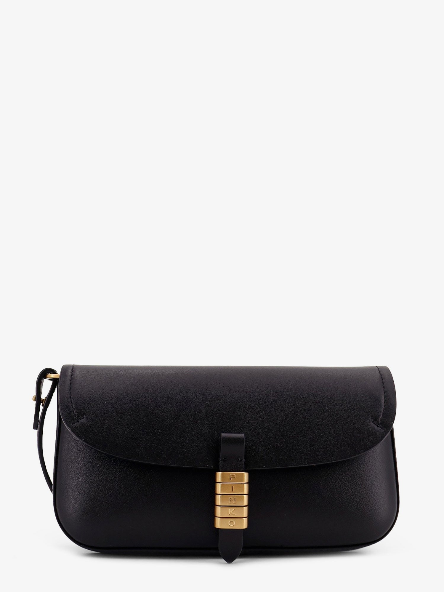Pinko - Saddle Flat leather crossbody bag saddle-flat-leather-crossbody-bag_1f20a98b-4b80-47d2-8371-bf1c085cb9db
