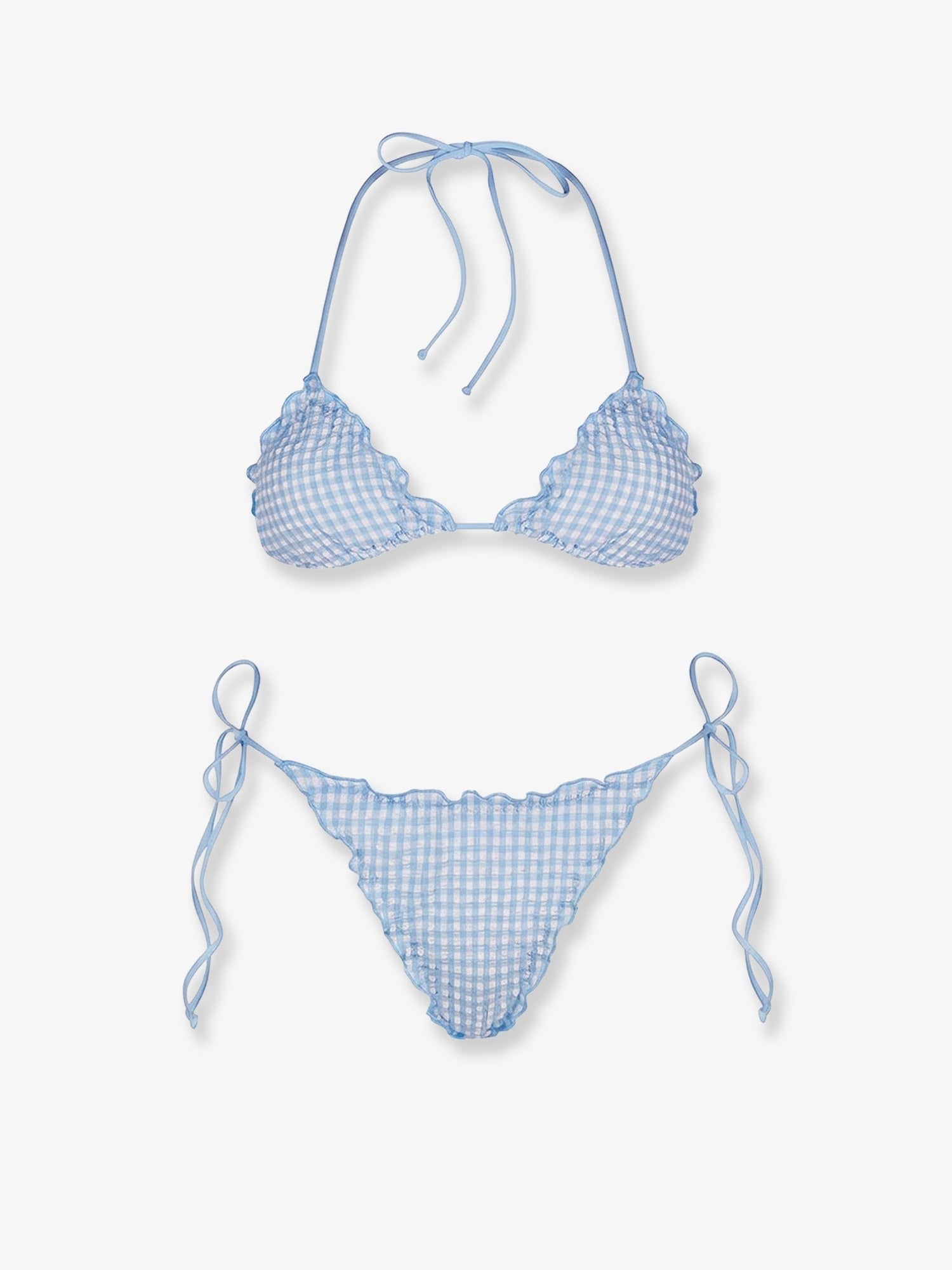 MC2 SAINT BARTH MC2 SAINT BARTH - Sagitami nylon bikini with vichy pattern