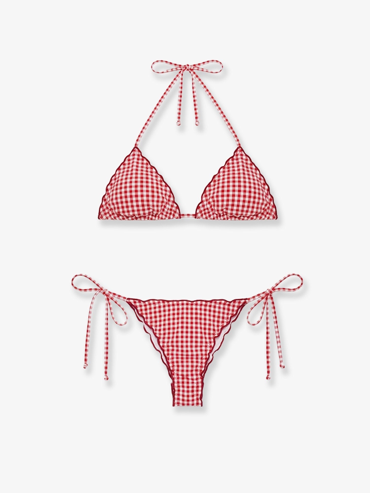 MC2 SAINT BARTH MC2 SAINT BARTH - Sagitami nylon bikini with vichy pattern