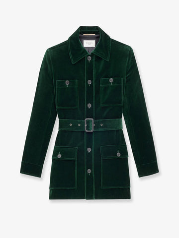 Sahariana velvet blazer