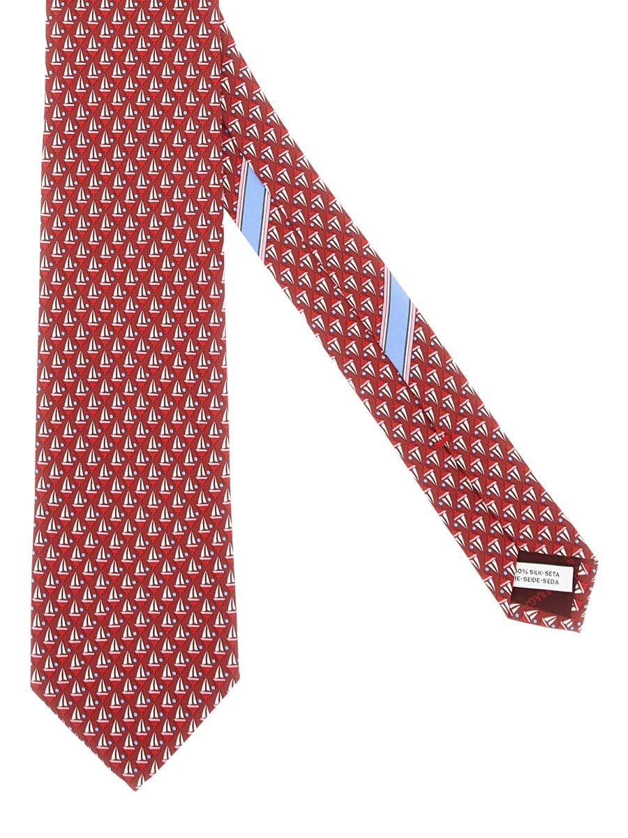SAILBOAT PRINT TIE