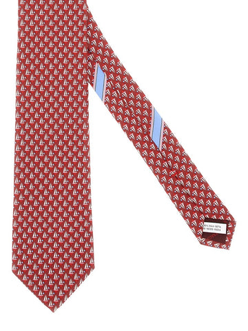 SAILBOAT PRINT TIE